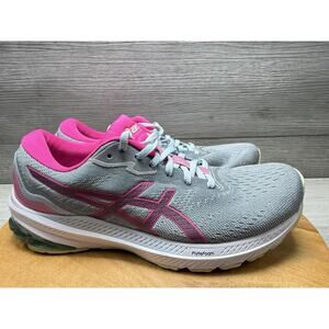 ASICS Women's GT-1000 Grey Pink Running Shoes - Size 10